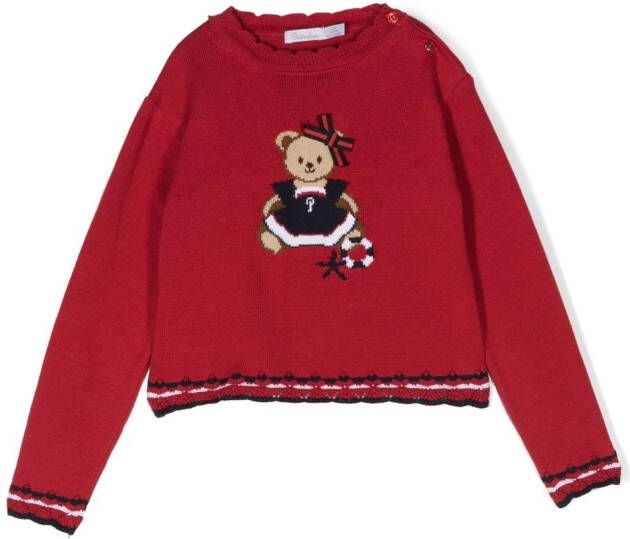 Patachou Intarsia trui Rood