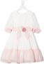 Patachou Jurk met bloe patch Wit - Thumbnail 1