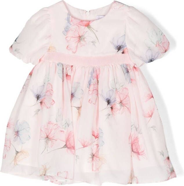 Patachou Jurk met bloe print Roze