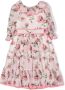 Patachou Jurk met bloe print Roze - Thumbnail 1