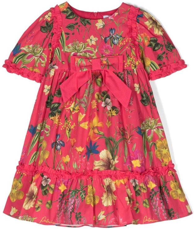 Patachou Jurk met bloe print Roze