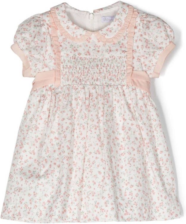 Patachou Jurk met bloe print Wit
