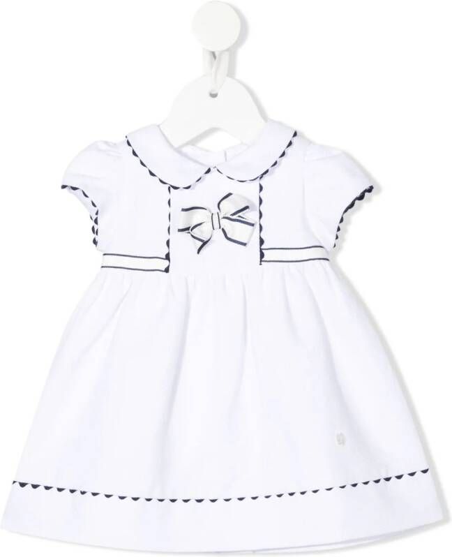 Patachou Jurk met gewelfde afwerking Wit