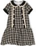Patachou Jurk met pied-de-poule print Zwart - Thumbnail 1