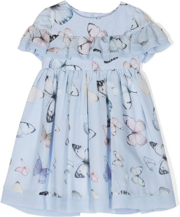 Patachou Jurk met ruche Blauw