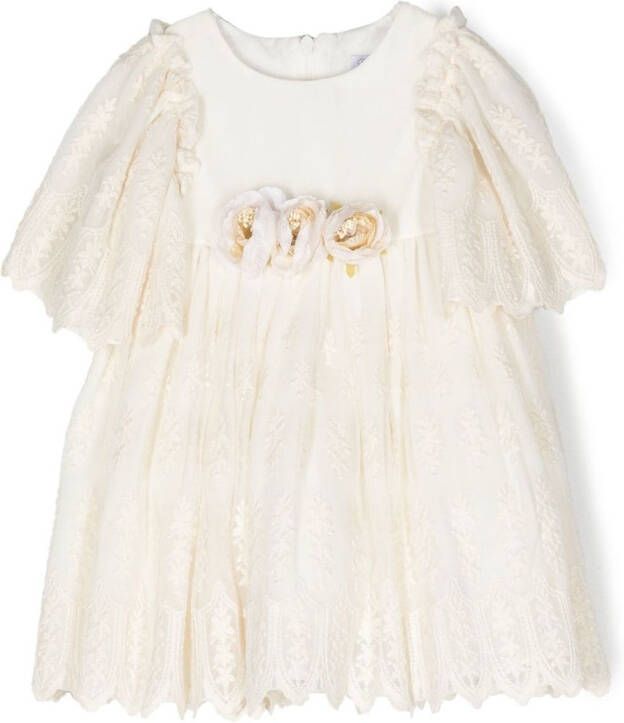 Patachou Midi-jurk met korte mouwen Beige