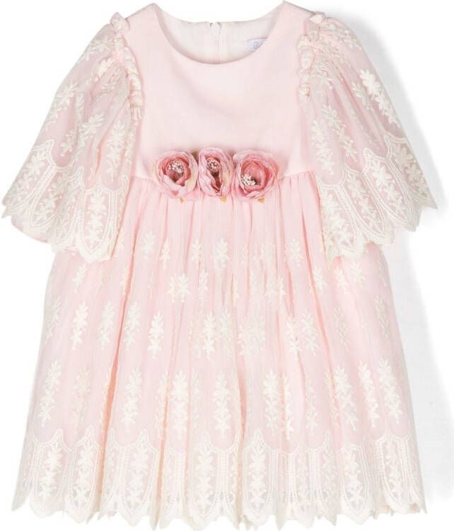 Patachou Midi-jurk met korte mouwen Roze