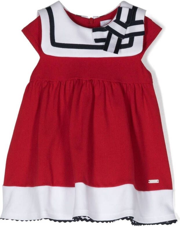 Patachou Mouwloze jurk Rood