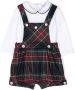 Patachou Romper met tartan ruit Blauw - Thumbnail 1