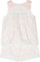 Patachou Shorts en shirt met bloe print Wit - Thumbnail 1