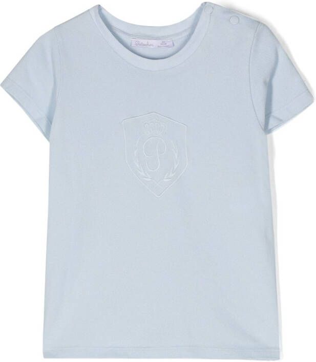 Patachou T-shirt met geborduurd logo Blauw