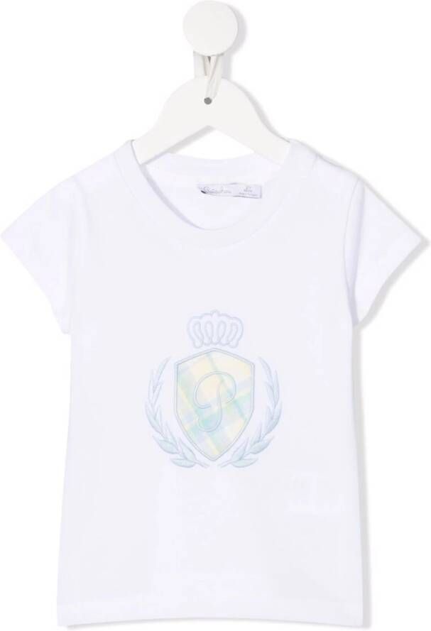 Patachou T-shirt met geborduurd logo Wit