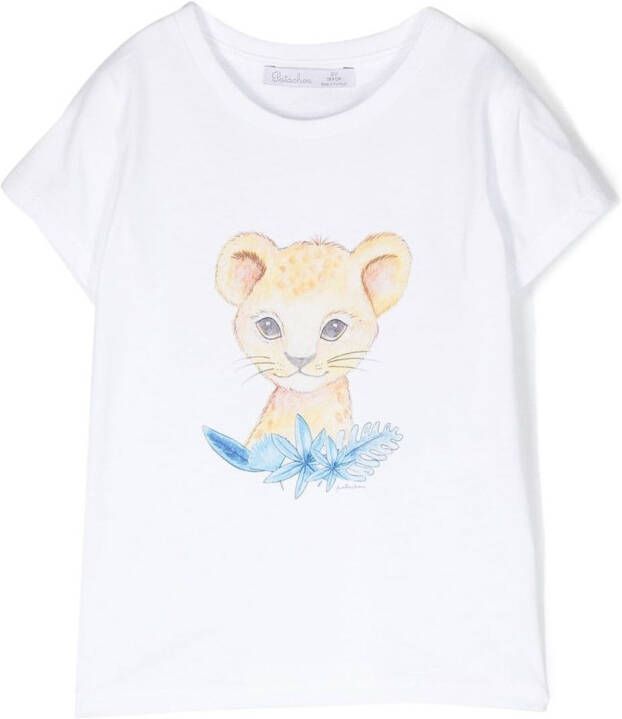 Patachou T-shirt met grafische print Wit