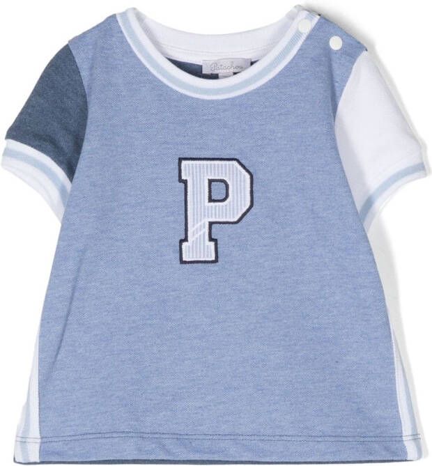 Patachou T-shirt met vlakken Blauw
