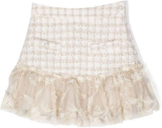 Patachou Tweed rok Beige