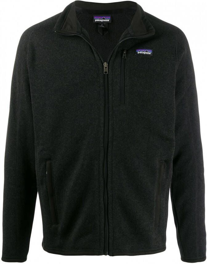 Patagonia Bomberjack met contrasterend logo Zwart