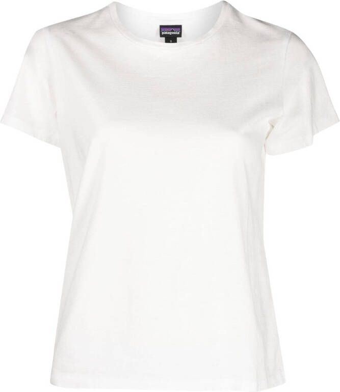 Patagonia T-shirt met ronde hals Wit