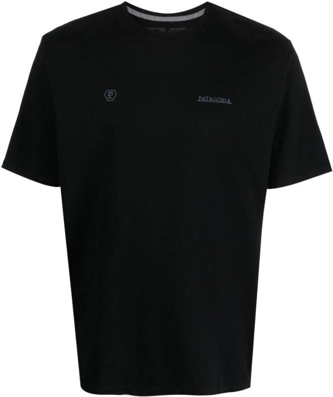 Patagonia T-shirt met logoprint Zwart