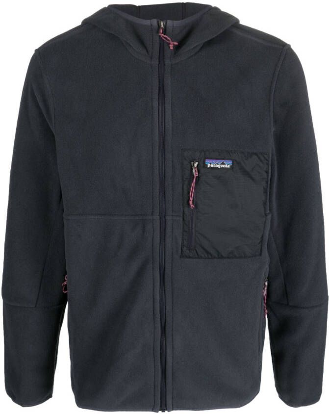 Patagonia Hoodie van gerecycled polyester Blauw