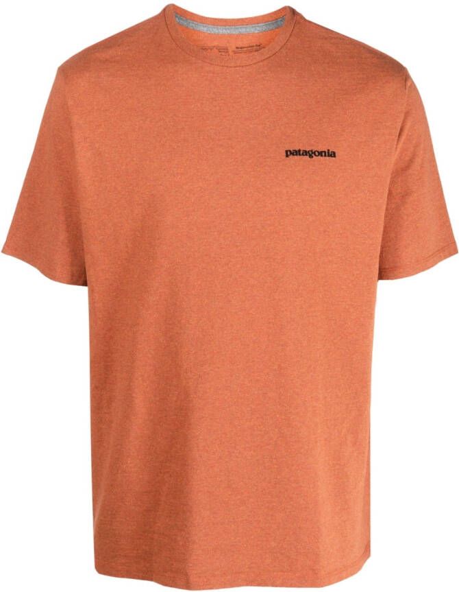 Patagonia T-shirt met logoprint Bruin
