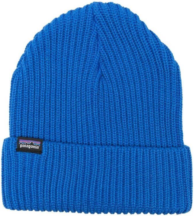 Patagonia Ribgebreide muts Blauw