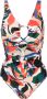 PatBO Badpak met abstracte print Veelkleurig - Thumbnail 1
