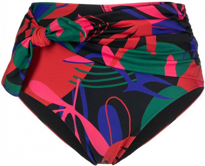 PatBO Broek met striksluiting aan de zijkant Veelkleurig