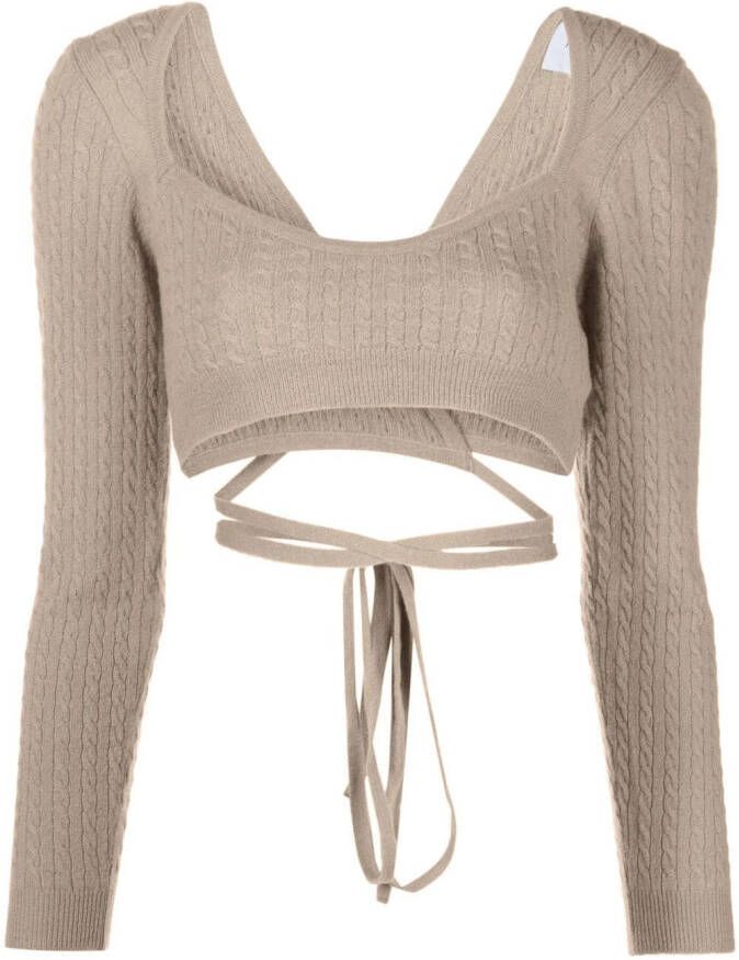 Patou Cropped top Beige