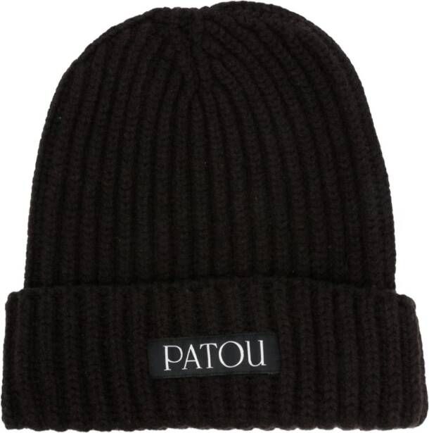 Patou Muts met geborduurd logo Bruin