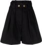 Patou High waist shorts Zwart - Thumbnail 1