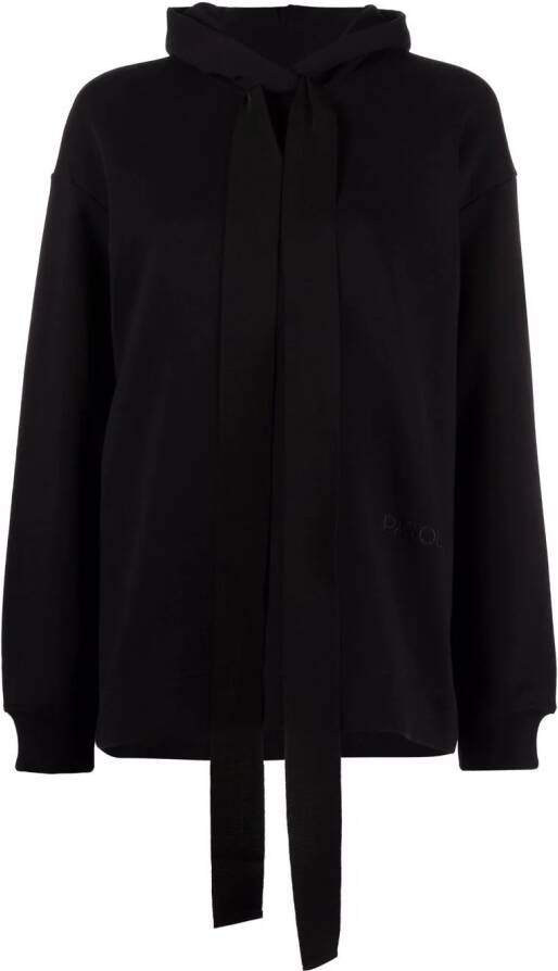 Patou Hoodie met trechterhals Zwart