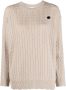 Patou Kabelgebreide trui Beige - Thumbnail 1