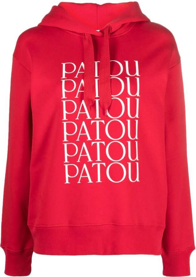 Patou Katoenen hoodie Rood