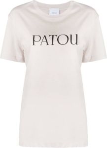 Patou logo print T-shirt Grijs