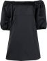 Patou Mini-jurk met pofmouwen Zwart - Thumbnail 1