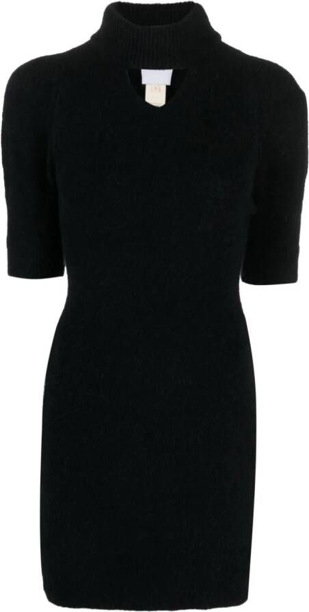 Patou Mini-jurk van alpacawol Zwart