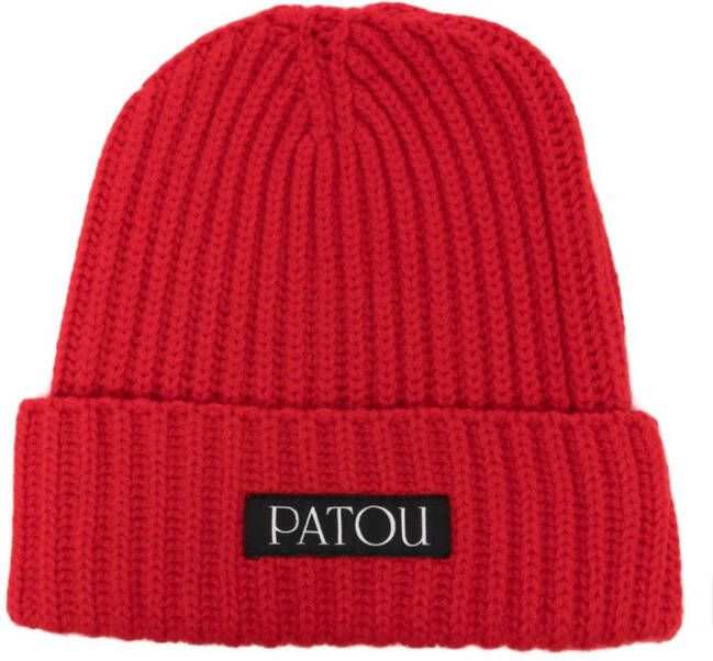 Patou Muts met logopatch Rood