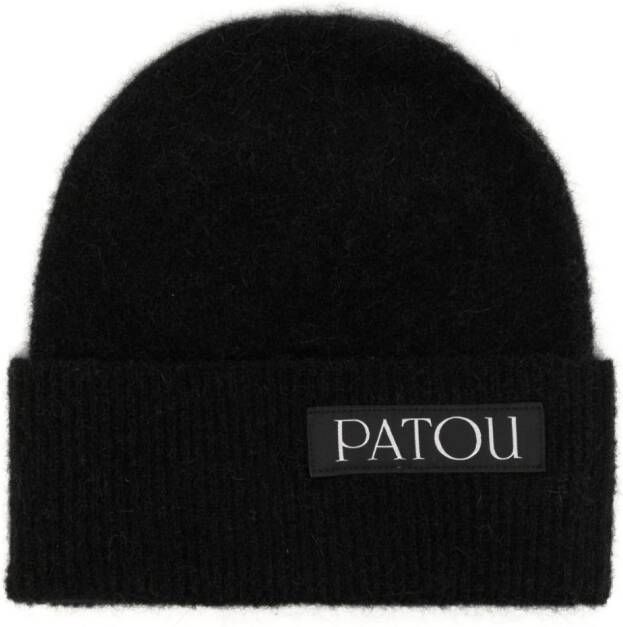 Patou Muts met logopatch Zwart