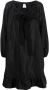 Patou Mini-jurk met pofmouwen Zwart - Thumbnail 1
