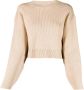 Patou Ribgebreide trui Beige - Thumbnail 1