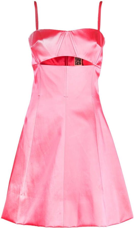 Patou Satijnen mini-jurk Roze