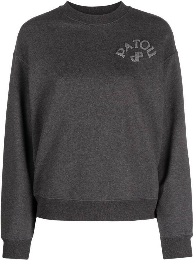 Patou Sweater met logopatch Grijs