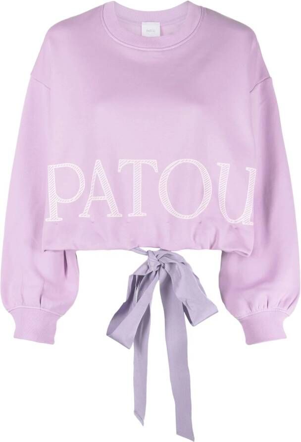 Patou Sweater met logoprint Paars