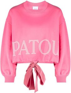 Patou Sweater met logoprint Roze