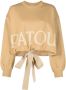 Patou Sweater met trekkoord Bruin - Thumbnail 1