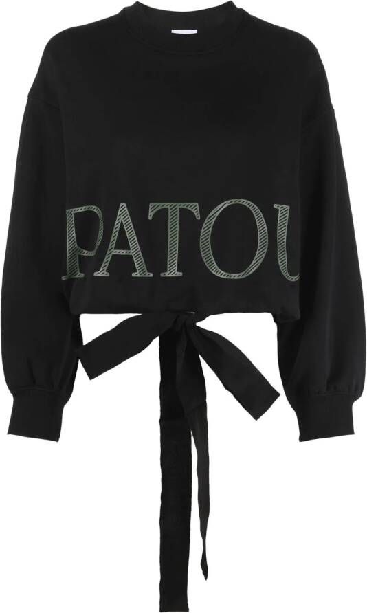 Patou Sweater met trekkoord Zwart
