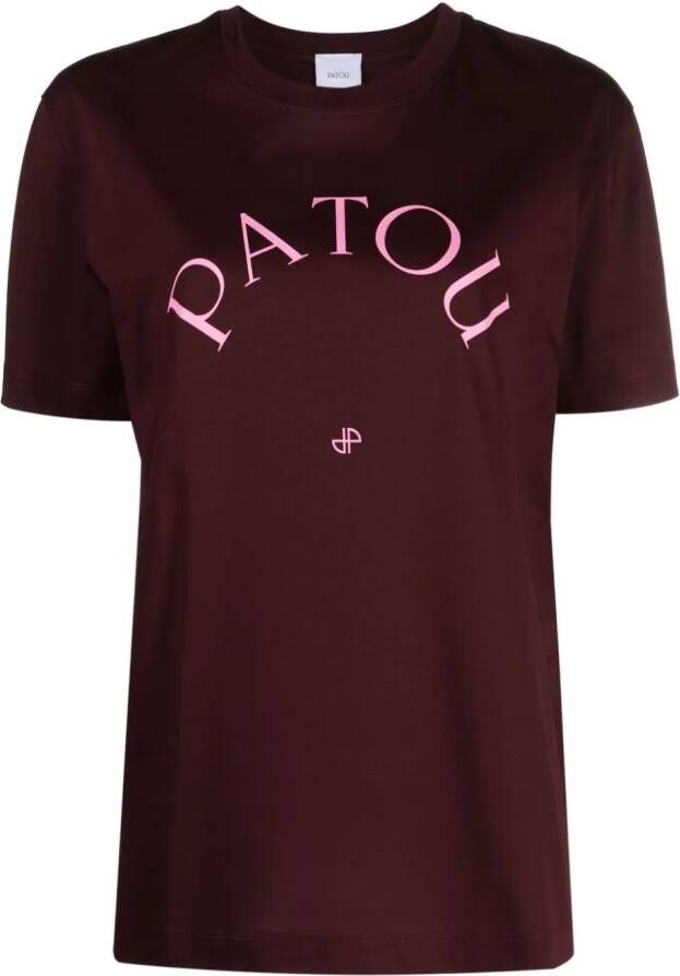 Patou T-shirt met logoprint Rood