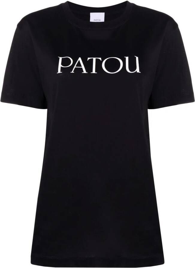 Patou T-shirt met logoprint Zwart