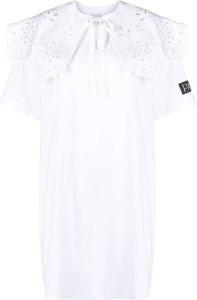 Patou T-shirtjurk met afneembare kraag Wit