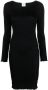Patou Mini-jurk met lange mouwen Zwart - Thumbnail 1
